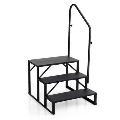 Heavy Duty Hot or Cold Tub Stair with Wide Anti-Slip Platforms for Porch and Mobile Home